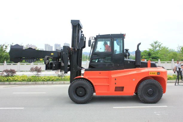Socma 13.5 Ton Heavy Duty Stivuitoare bun pentru fabrica de sticla Atașați anvelope Clam
